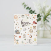 Hygge Herbst Oktober Postkarte (Stehend Vorderseite)
