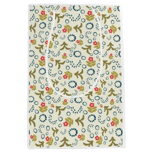 Hygge Holiday Pattern no.1 Geschenktasche Mittlere Geschenktüte (Vorderseite)