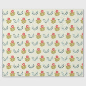 Hygge Holiday Pattern Nr. 2 Geschenkpapier (Flach)