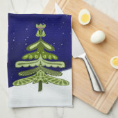 Hygge Horse Winter Scene Küche Handtuch Tee (Viertel Falte)