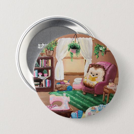 Hygge Igel Button (Vorne & Hinten)