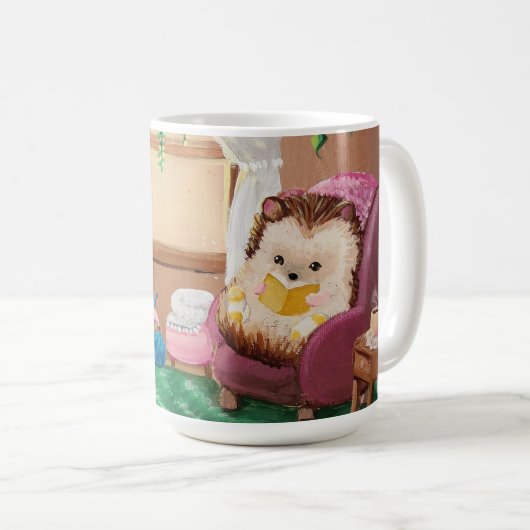 Hygge Igel Kaffeetasse (VorderseiteRechts)