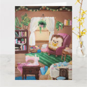 Hygge Igel Karte (Gelbe Blume)