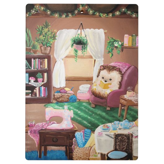 Hygge Igel Klemmbrett (Rückseite)