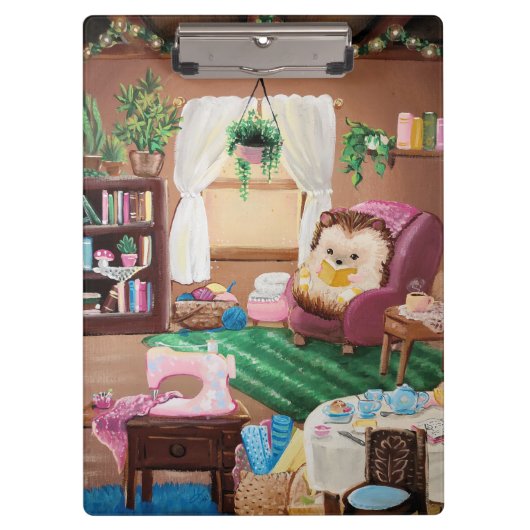 Hygge Igel Klemmbrett (Vorderseite)