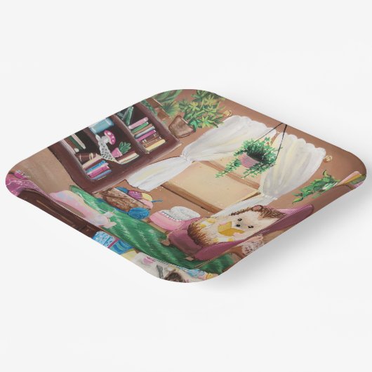 Hygge Igel Pappteller (Gewinkelt)