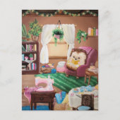 Hygge Igel Postkarte (Vorderseite)