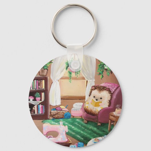 Hygge Igel Schlüsselanhänger (Vorderseite)