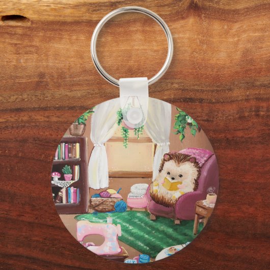 Hygge Igel Schlüsselanhänger (Vorderseite)