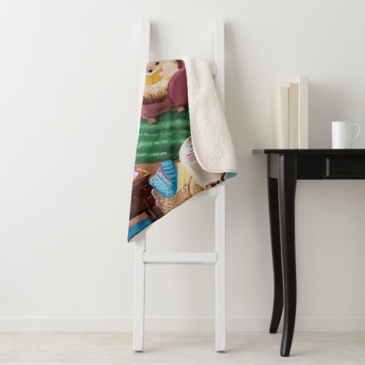 Hygge Igel Sherpadecke (Beispiel)