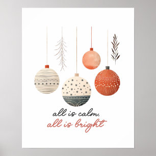 Hygge-Kugeln Alles ist ruhig, alles ist hell Poster