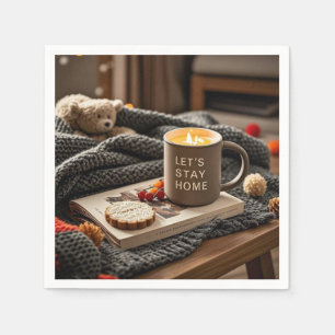 Hygge Kuschelnacht Feiern Sie gemütliche Nächte Serviette