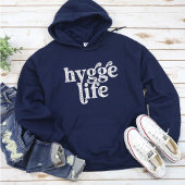 Hygge Life Cosy Danish Zitat Nordic Typografy Dk Hoodie