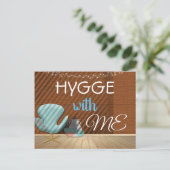 HYGGE mit ME Cosy Zen Einladung Postkarte (Stehend Vorderseite)