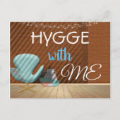 HYGGE mit ME Cosy Zen Einladung Postkarte (Vorderseite)