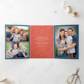 Hygge Mittens Tri Fold Weihnachtsfeiertag Dreifach Gefaltete Karte (Innenseite)