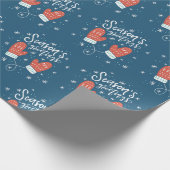 Hygge Mittens Weihnachtsfeiertag Geschenkpapier (Ecke)