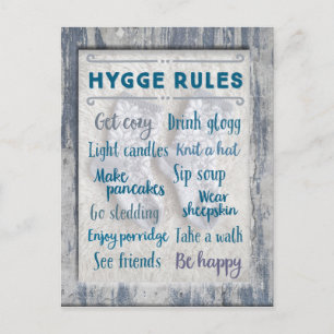 Hygge Rules Postkarte