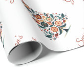 Hygge Skandinavier Minimalistische Weihnachten Geschenkpapier (Rolleneckpunkt)