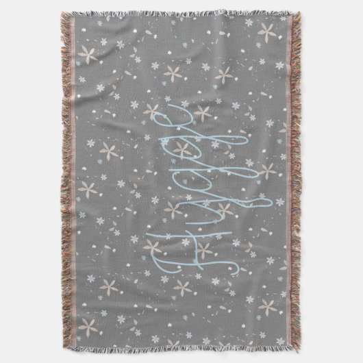 Hygge Snow Blume Decke (Vorderseite Vertikal)