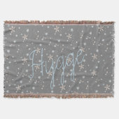 Hygge Snow Blume Decke (Vorderseite)