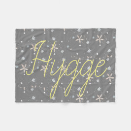 Hygge Snow Blume Fleecedecke