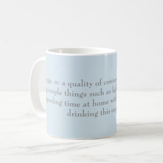 Hygge Tasse (Vorderseite Links)