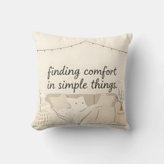 Hygge Throw Pillow | Cozy Scandinavian Home Decor Kissen