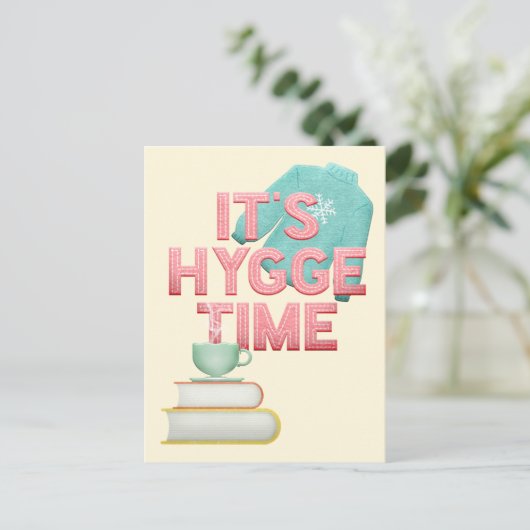 Hygge Time Postkarte (Stehend Vorderseite)
