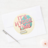 Hygge Time Runder Aufkleber (Umschlag)