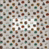 hygge Waschbären Stoff (Kachel)