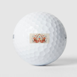 Hygge-Weihnachtsfuchs Golfball