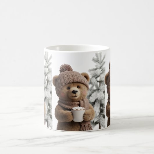 Hygge Winter Bear - Sweet Cocoa Lover Kaffeetasse (Mittel)