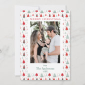 Hygge Xmas Tree Pattern Ein Foto Weihnachten (Vorderseite)