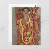 Hygieia by Gustav Klimt Postkarte (Vorne/Hinten)