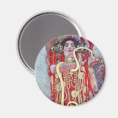 Hygieia von Gustav Klimt Magnet (Vorderseite/Rückseite)