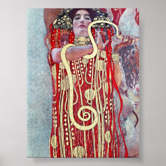 Hygieia von Gustav Klimt Poster (Vorne)