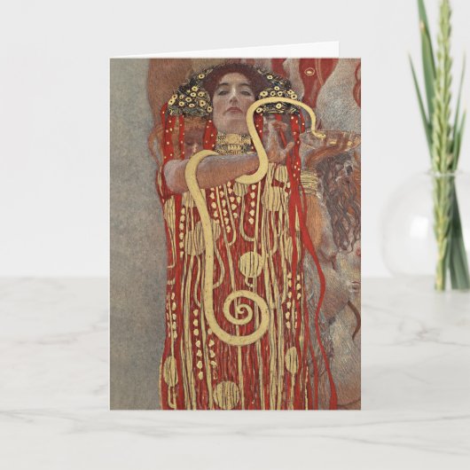 Hygieia von Gustav Klimt, Vintager Jugendstil Karte (Vorderseite)
