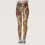 Hygieia von Gustav Klimt, Vintager Jugendstil Leggings<br><div class="desc">Hygieia (c. 1901) von Gustav Klimt ist ein Vintages Viktorianisches Zeitenymbolismus-Gemälde, in dem die griechische Göttin aus Hygiene, Gesundheit, Sauberkeit und Sanitäreinrichtungen sowie die askulapische Schlange um ihren Arm und die Tasse Lethe in ihrer Hand dargestellt wird. Hygieia ist Teil eines von drei Gemälden, die als "Gemälde der Fakultät" bekannt...</div>