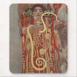 Hygieia von Gustav Klimt, Vintager Jugendstil Mousepad<br><div class="desc">Hygieia (c. 1901) von Gustav Klimt ist ein Vintages Viktorianisches Zeitenymbolismus-Gemälde, in dem die griechische Göttin aus Hygiene, Gesundheit, Sauberkeit und Sanitäreinrichtungen sowie die askulapische Schlange um ihren Arm und die Tasse Lethe in ihrer Hand dargestellt wird. Hygieia ist Teil eines von drei Gemälden, die als "Gemälde der Fakultät" bekannt...</div>