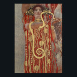 Hygieia von Gustav Klimt, Vintager Jugendstil Poster<br><div class="desc">Hygieia (c. 1901) von Gustav Klimt ist ein Vintages Viktorianisches Zeitenymbolismus-Gemälde, in dem die griechische Göttin aus Hygiene, Gesundheit, Sauberkeit und Sanitäreinrichtungen sowie die askulapische Schlange um ihren Arm und die Tasse Lethe in ihrer Hand dargestellt wird. Hygieia ist Teil eines von drei Gemälden, die als "Gemälde der Fakultät" bekannt...</div>
