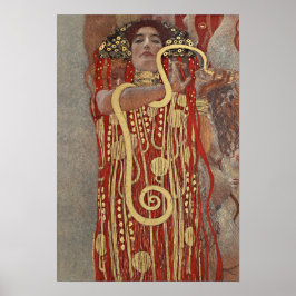 Hygieia von Gustav Klimt, Vintager Jugendstil Poster