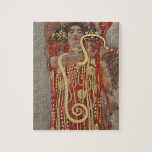 Hygieia von Gustav Klimt, Vintager Jugendstil Puzzle