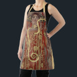 Hygieia von Gustav Klimt, Vintager Jugendstil Schürze<br><div class="desc">Hygieia (c. 1901) von Gustav Klimt ist ein Vintages Viktorianisches Zeitenymbolismus-Gemälde, in dem die griechische Göttin aus Hygiene, Gesundheit, Sauberkeit und Sanitäreinrichtungen sowie die askulapische Schlange um ihren Arm und die Tasse Lethe in ihrer Hand dargestellt wird. Hygieia ist Teil eines von drei Gemälden, die als "Gemälde der Fakultät" bekannt...</div>