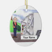 Hygiene-Ingenieur - Mann Keramik Ornament (Rechts)