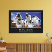 Hygiene: Inspiration Zitat Leinwanddruck (Insitu (Wohnzimmer))