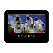 Hygiene: Inspiration Zitat Magnet (Horizontal)