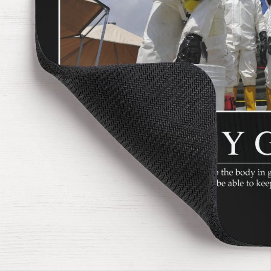 Hygiene: Inspiration Zitat Mousepad (Ecke)