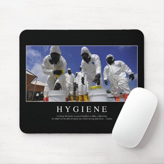 Hygiene: Inspiration Zitat Mousepad (Mit Mouse)