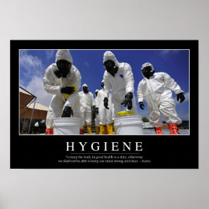 Hygiene: Inspirierend Zitat Poster